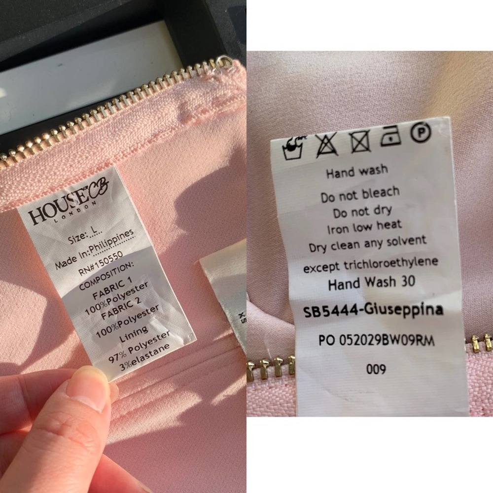 House of CB Pale Pink Off-Shoulder Corset Top - Picture 6 of 15
